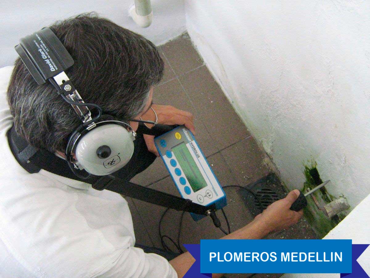 Detectores de fugas de agua - Servicio de plomeria en Medellin y Bogota.